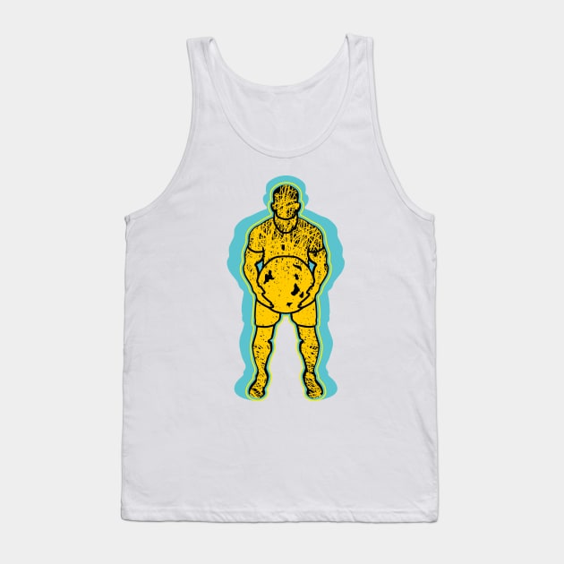 abstract weight lifting guy Tank Top by bloomroge